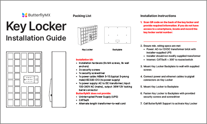 ButterflyMX Product Brochure