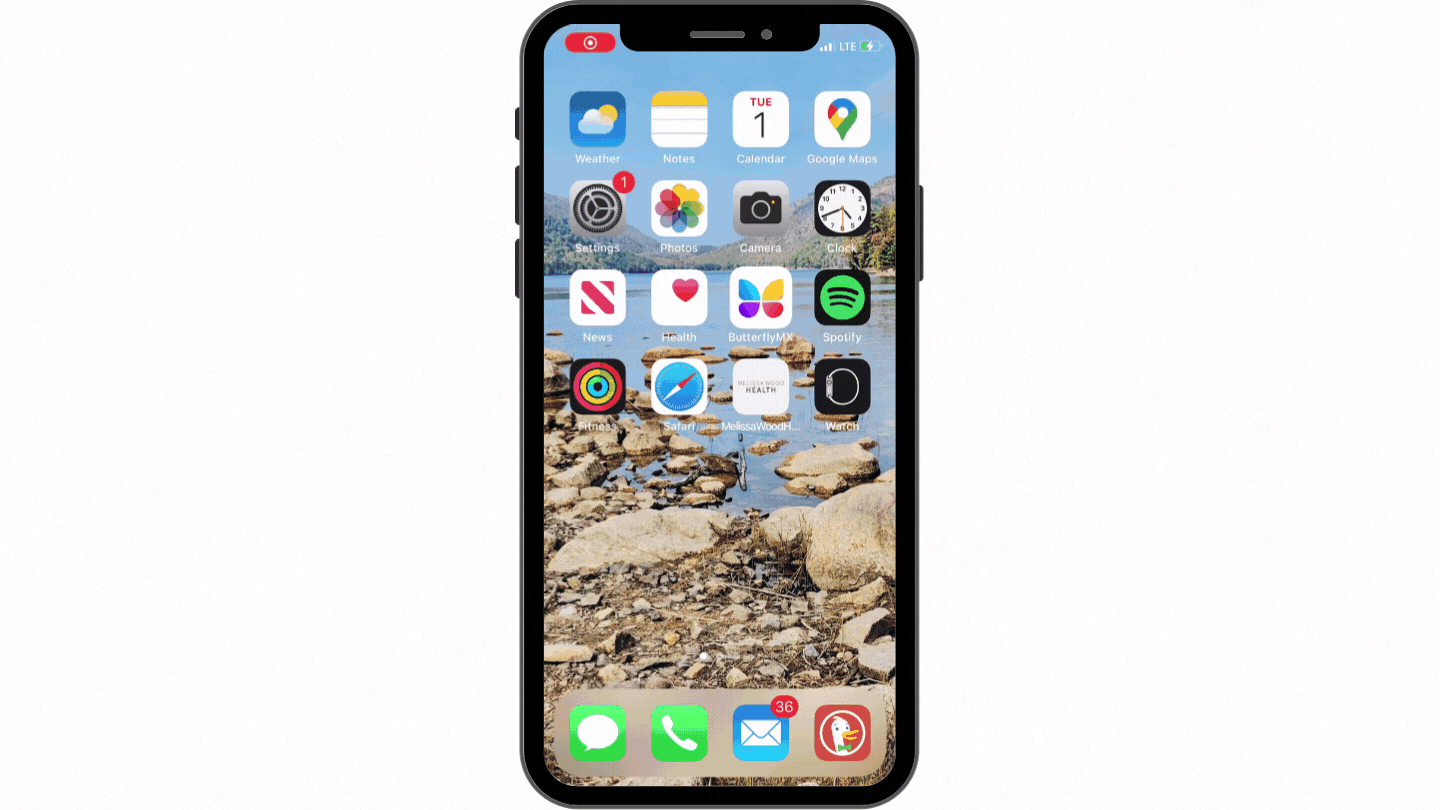 Open the door using 3D or Haptic Touch