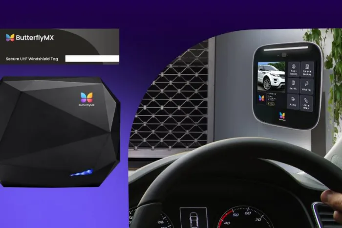 ButterflyMX, shown here, is the best parking access control system.