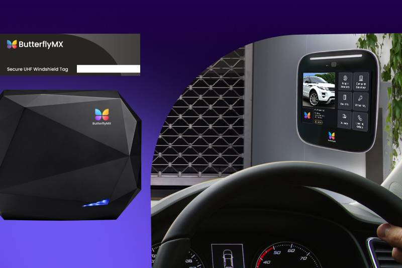 ButterflyMX, shown here, is the best parking access control system. 