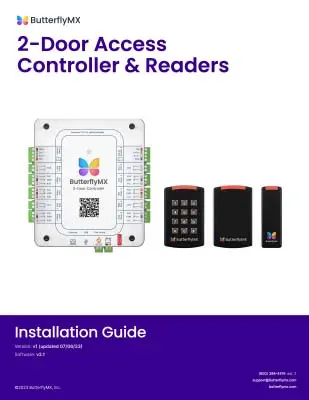 butterflymx cloud controller and access reader installation guide