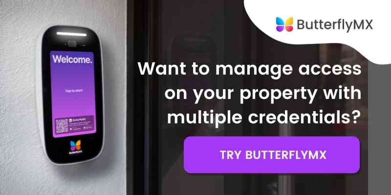 butterflymx multiple credentials cta