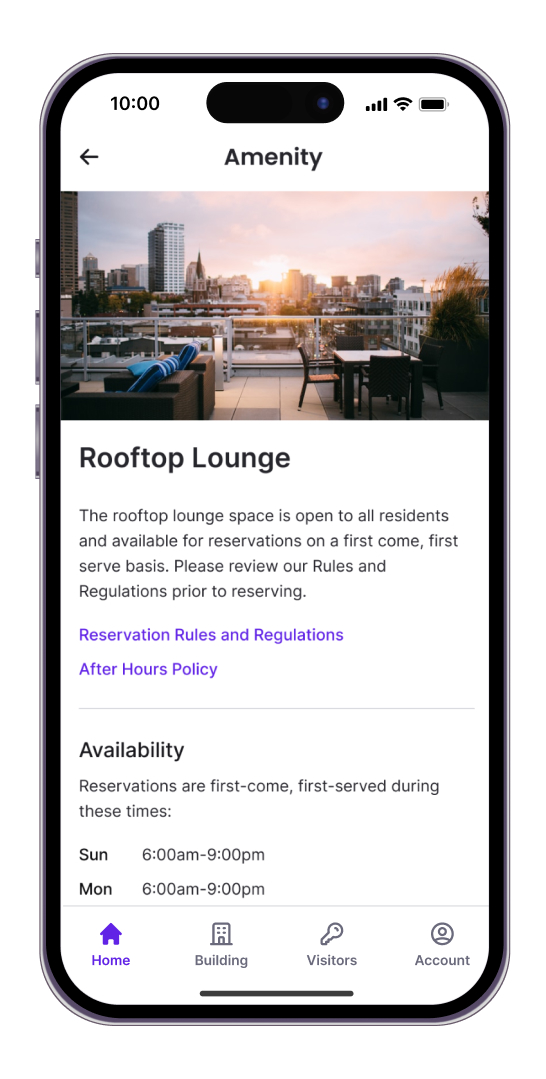 amenity reservations butterflymx