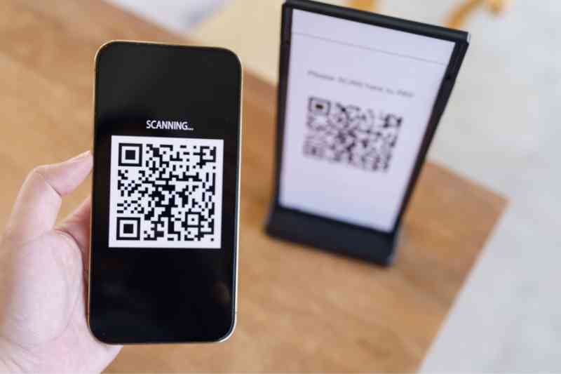 Using QR code to access keys.