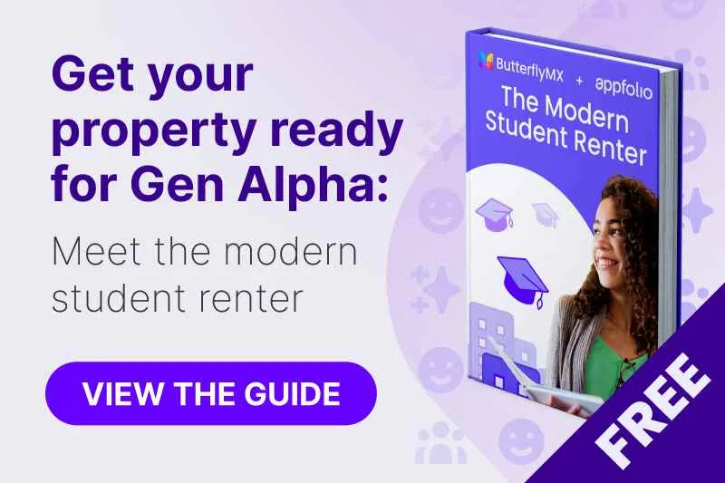 Click this image to view our free ebook on student housing and the modern student renter