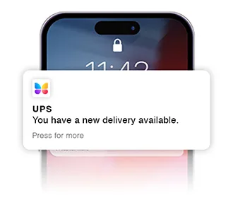 Package room push notifications