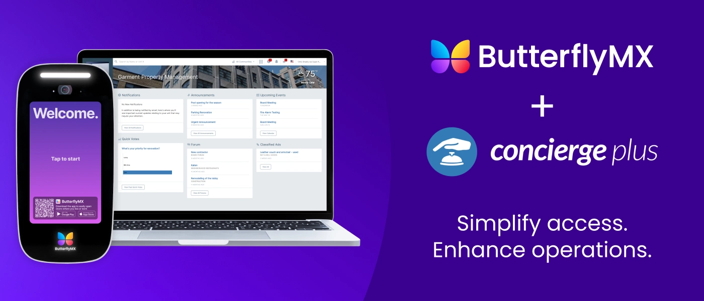ButterflyMX Concierge Plus integration
