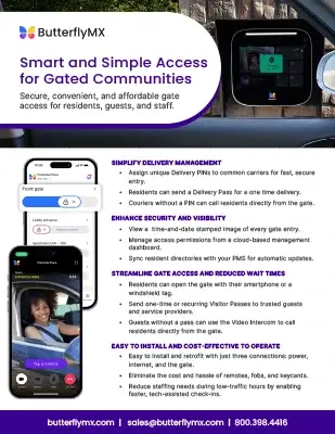 ButterflyMX Gated Communities Fact Sheet